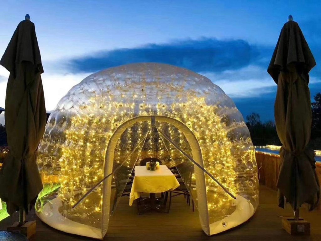 FoamMaker Inflatable Transparent Bubble Tent