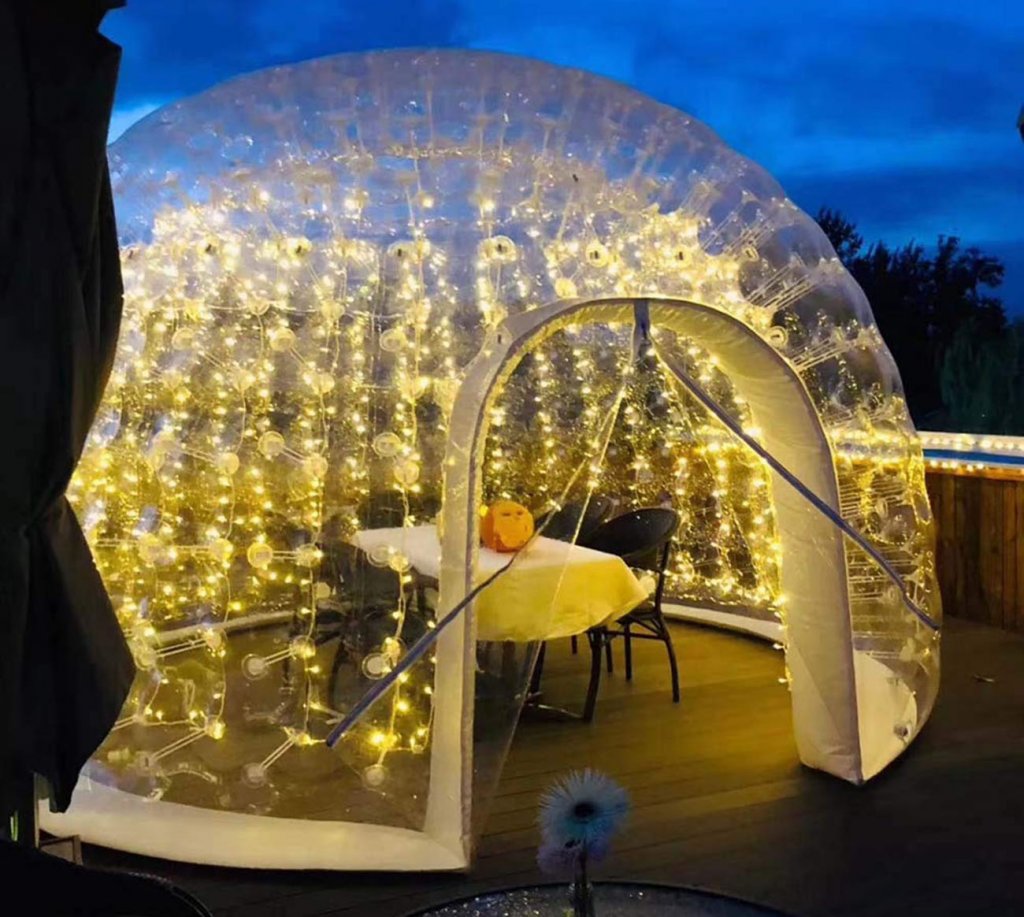 FoamMaker Inflatable Transparent Bubble Tent