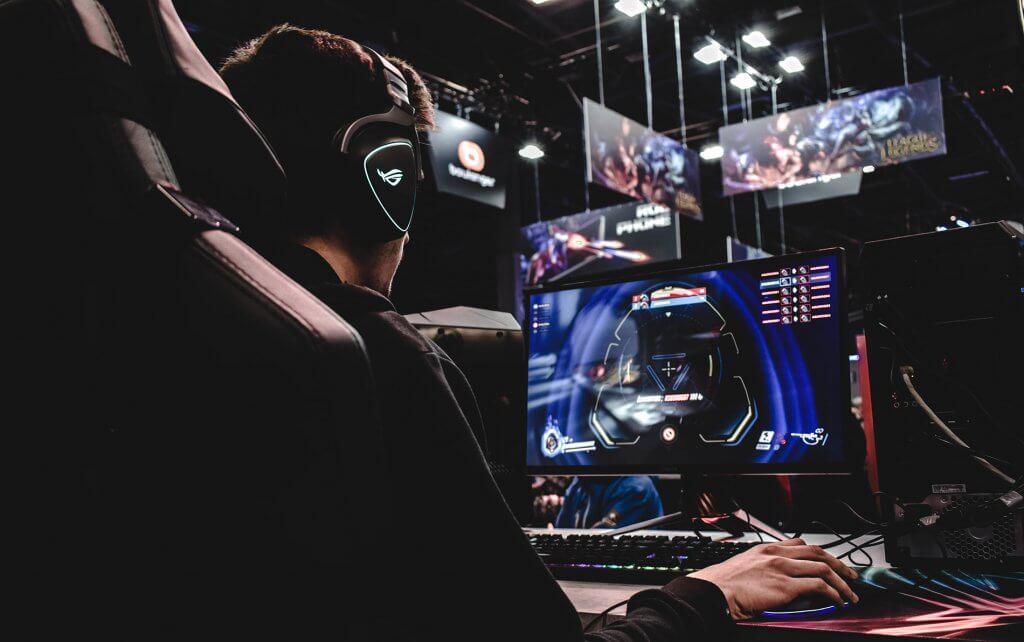 Gaming chair of esports player