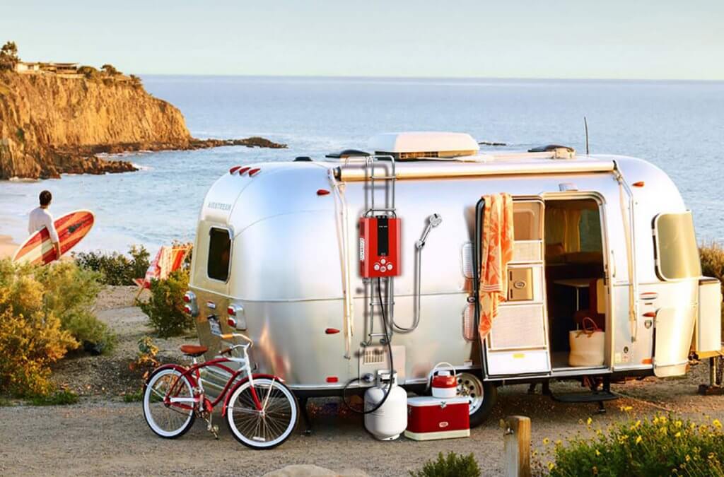 GASLAND Outdoors BE158R Tankless Water Heater on RV