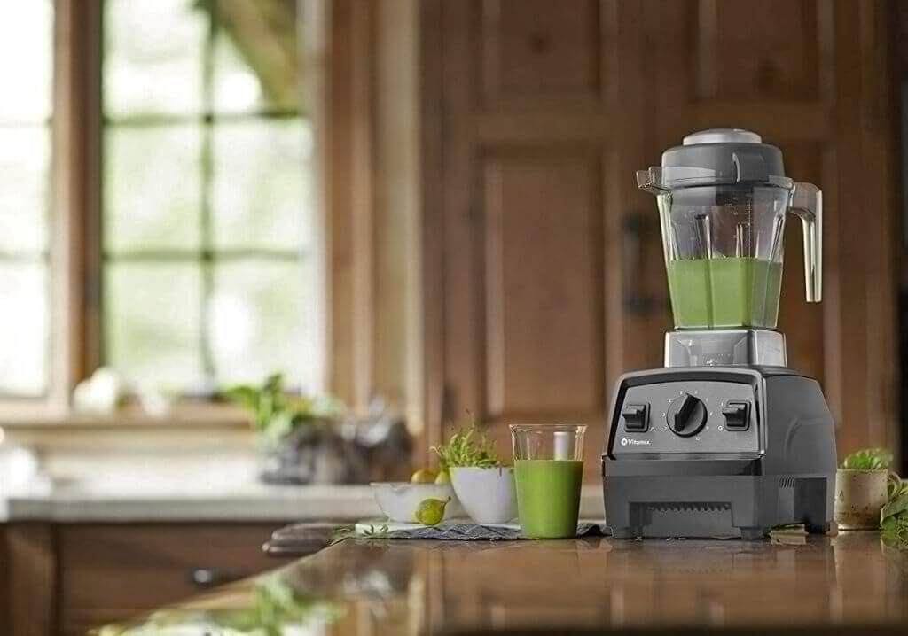 Green smoothie made with the Vitamix blender
