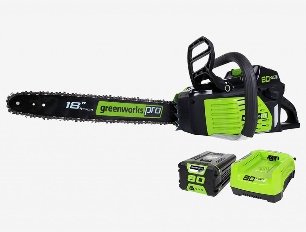 Greenworks Pro 18-Inch Cordless Electric Chainsaw