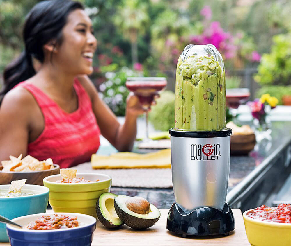 Guacamole made with the Magic Bullet Blender