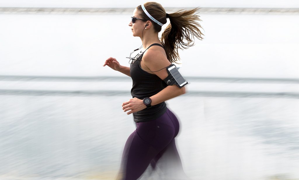 Headphones for running on the beach