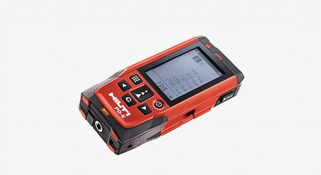 Hilti 2062051 PD-E Laser Range Meter display