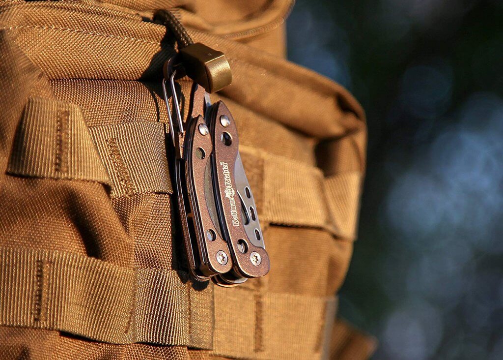 Hoffman Richter Multi-Tool on MOLLE backpack