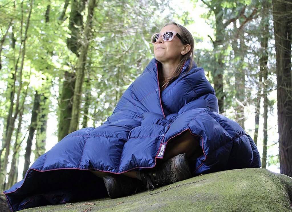 Horizon Hound Down Camping Blanket in the outdoors