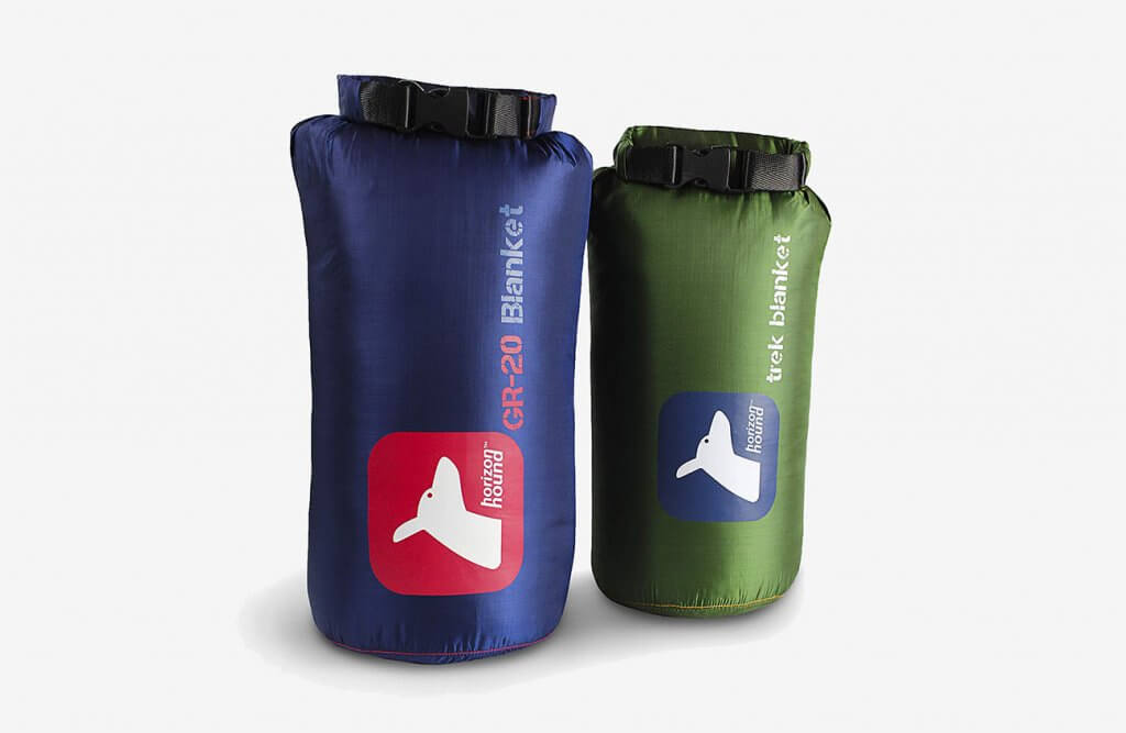 Horizon Hound Down Camping Blanket in bag