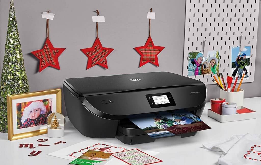 HP ENVY Photo 6222 Wireless All-in-One Printer on desk