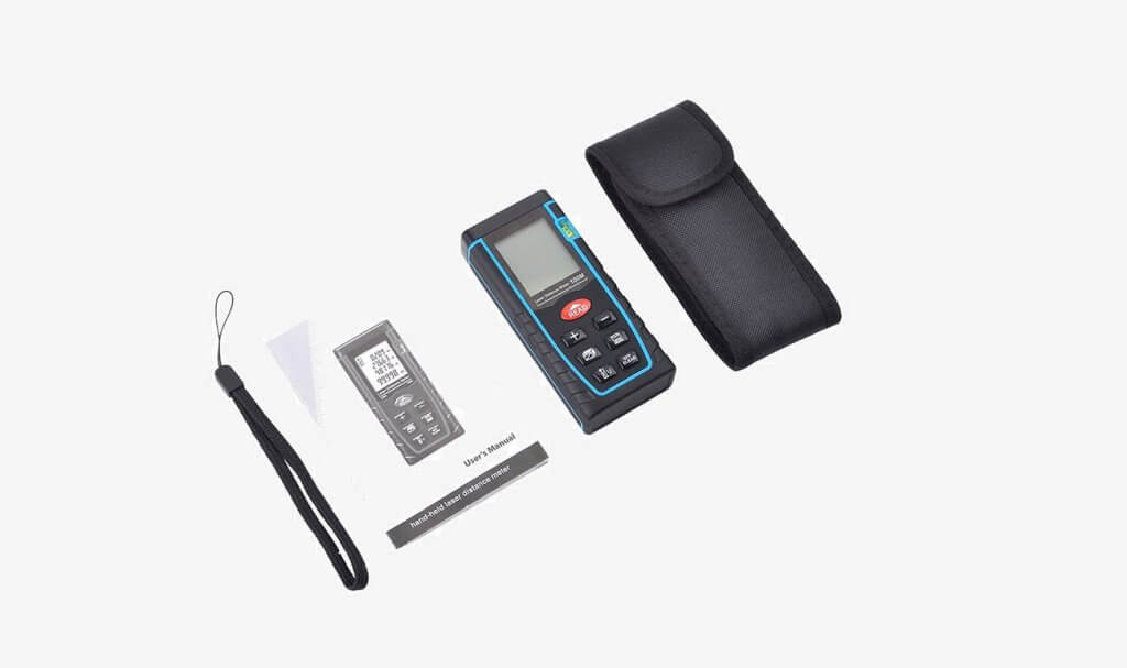 ieGeek Handheld Laster Distance Measure and accessories