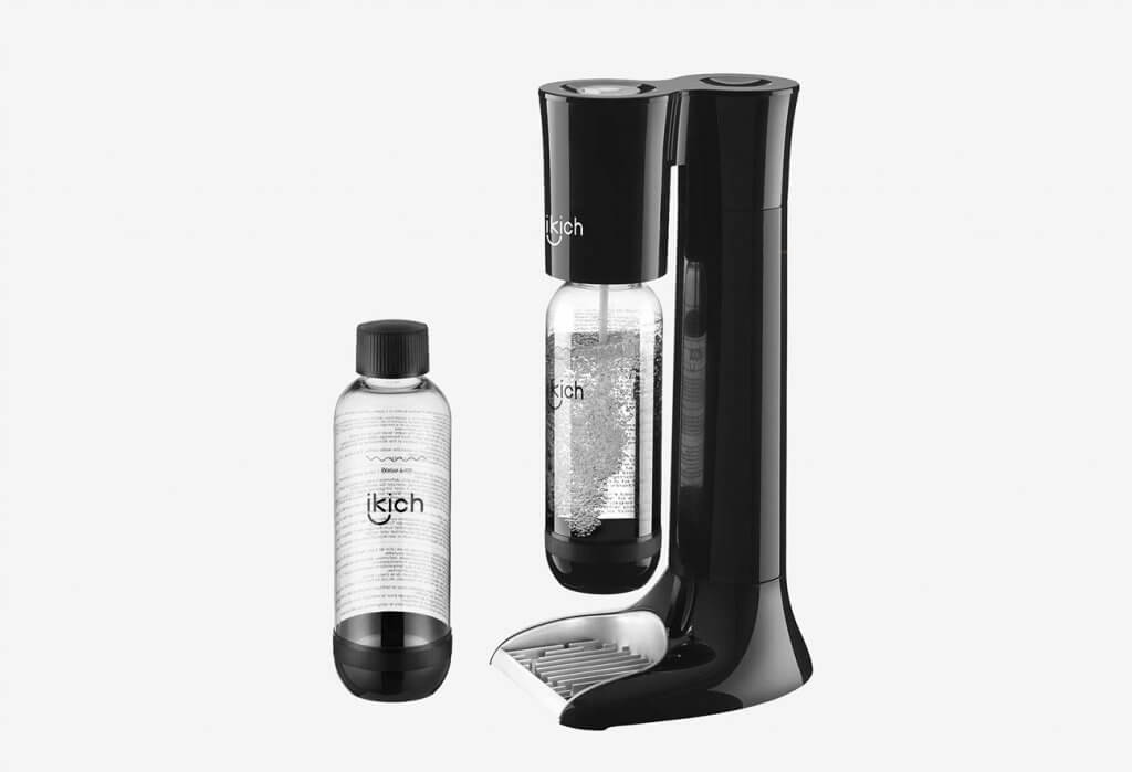 IKICH 2019 Sparkling Water Maker with Snap Lock Water Bottles