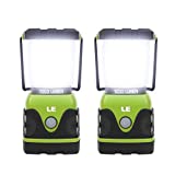 LE LED Battery Powered Camping Lantern 2 Pack