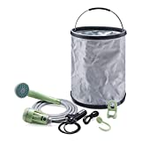 Equipt Streamline Portable Camping Shower with Expandable 4 gallons Bucket