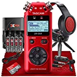 Tascam DR-05 Portable Handheld Digital Audio Recorder With Platinum Accessory Bundle