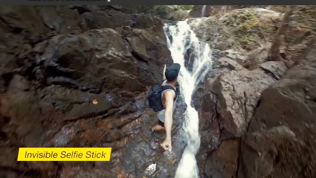 Insta360 One X invisible selfie stick