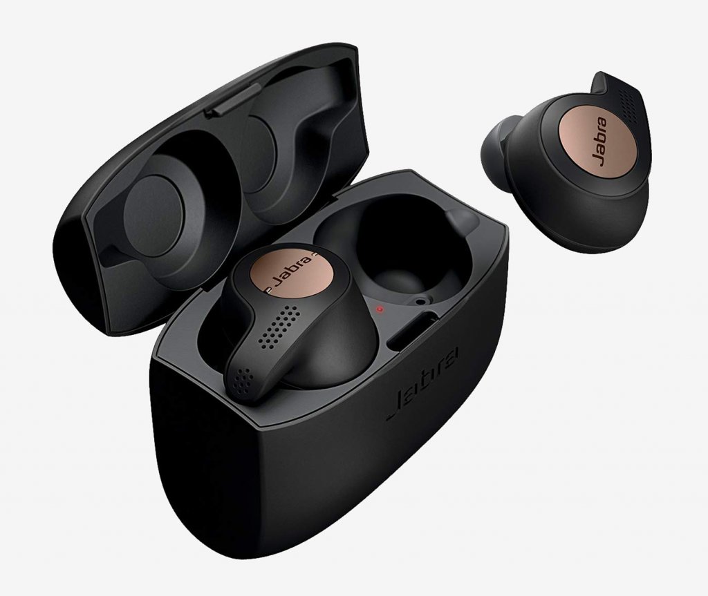 Jabra Elite Active 65T Wireless Earbuds in case