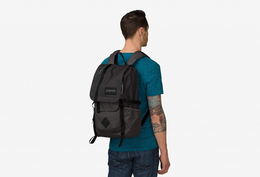 JanSport Hatchet Backpack worn my college student