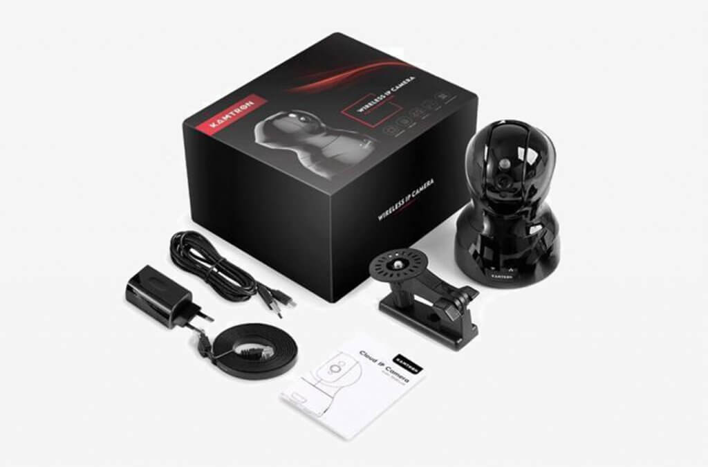 KAMTRON Wireless Indoor Camera and accessories