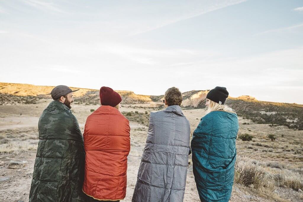 Kelty Bestie Blanket on a camping trip