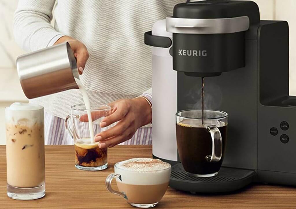 Keurig K-Cafe Coffee Maker and iced coffee