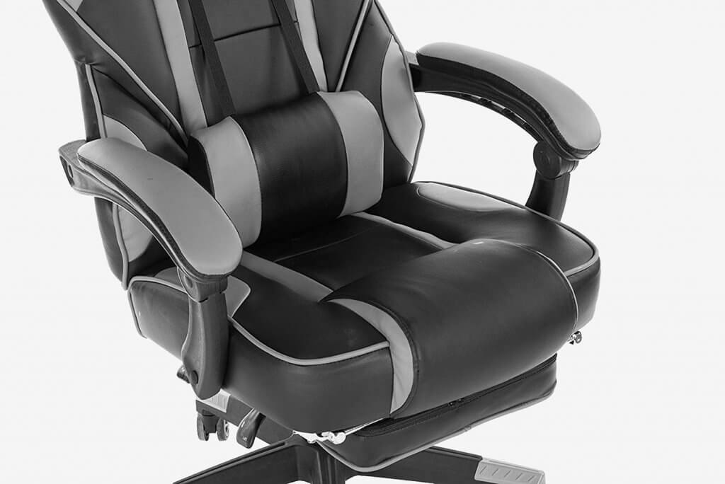 KILLABEE Reclining Memory Foam Racing-Style Gaming Chair cushions