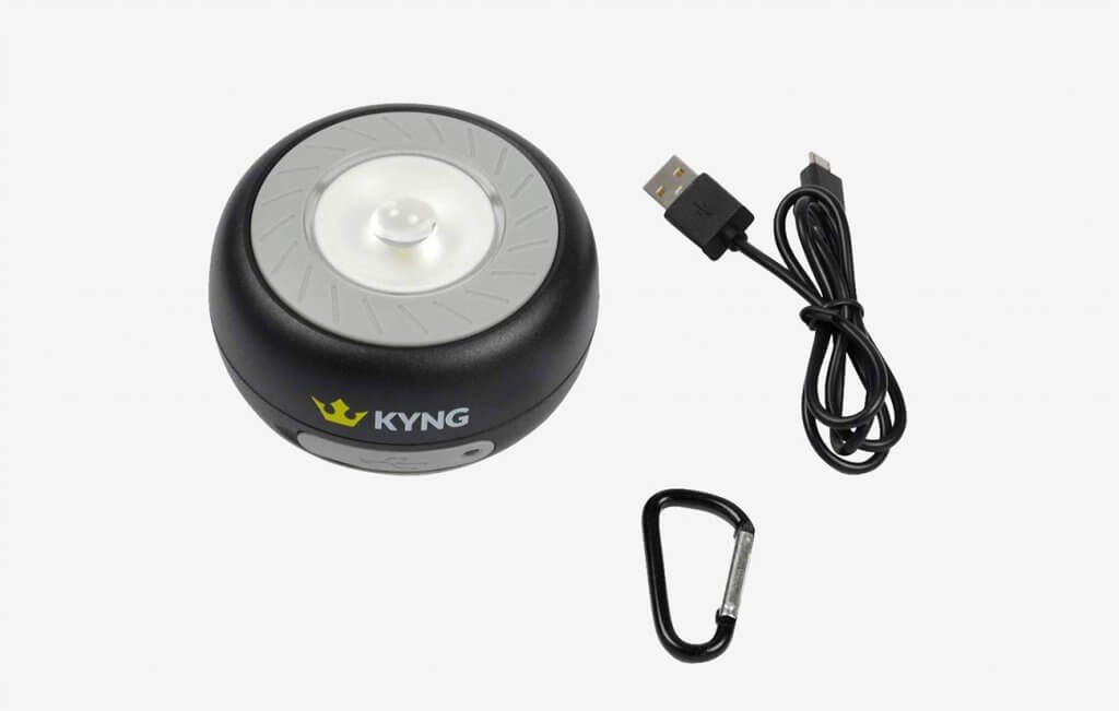 KYNG Solar Rechargeable LED Lantern and charging cable