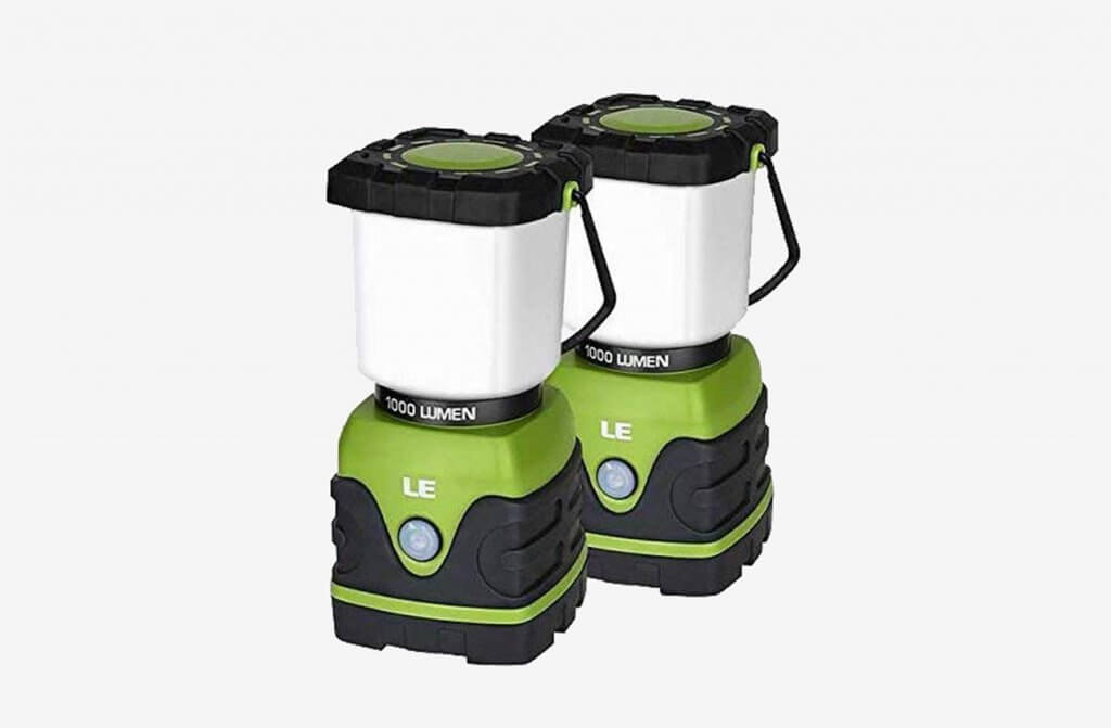 LE LED Battery Powered Camping Lantern 2 Pack