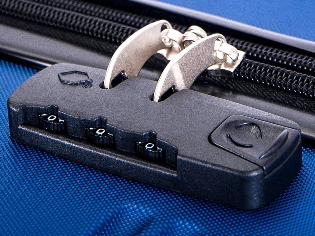 Lock of the Merax Travelhouse Luggage Set