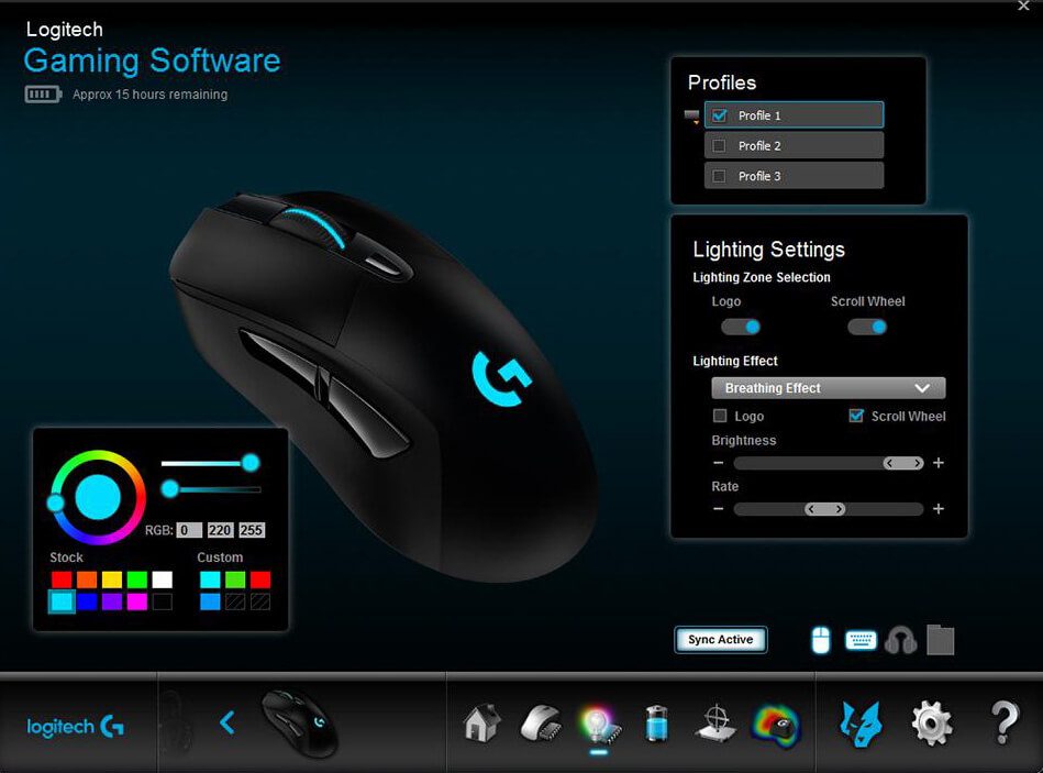Logitech G703 RGB Software