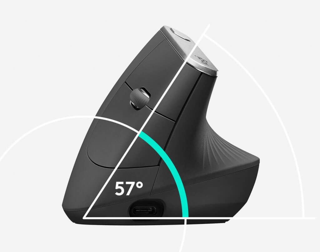 Logitech MX Vertical Wireless Mouse illustration