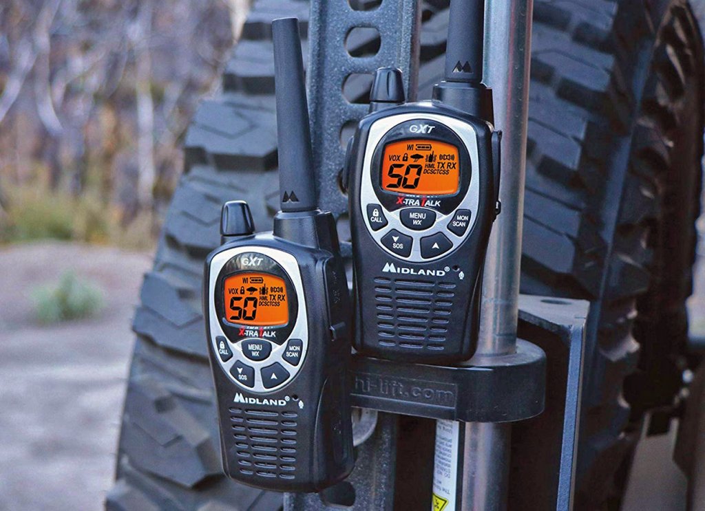 Midland GXT1000VP4 GMRS on truck suspension