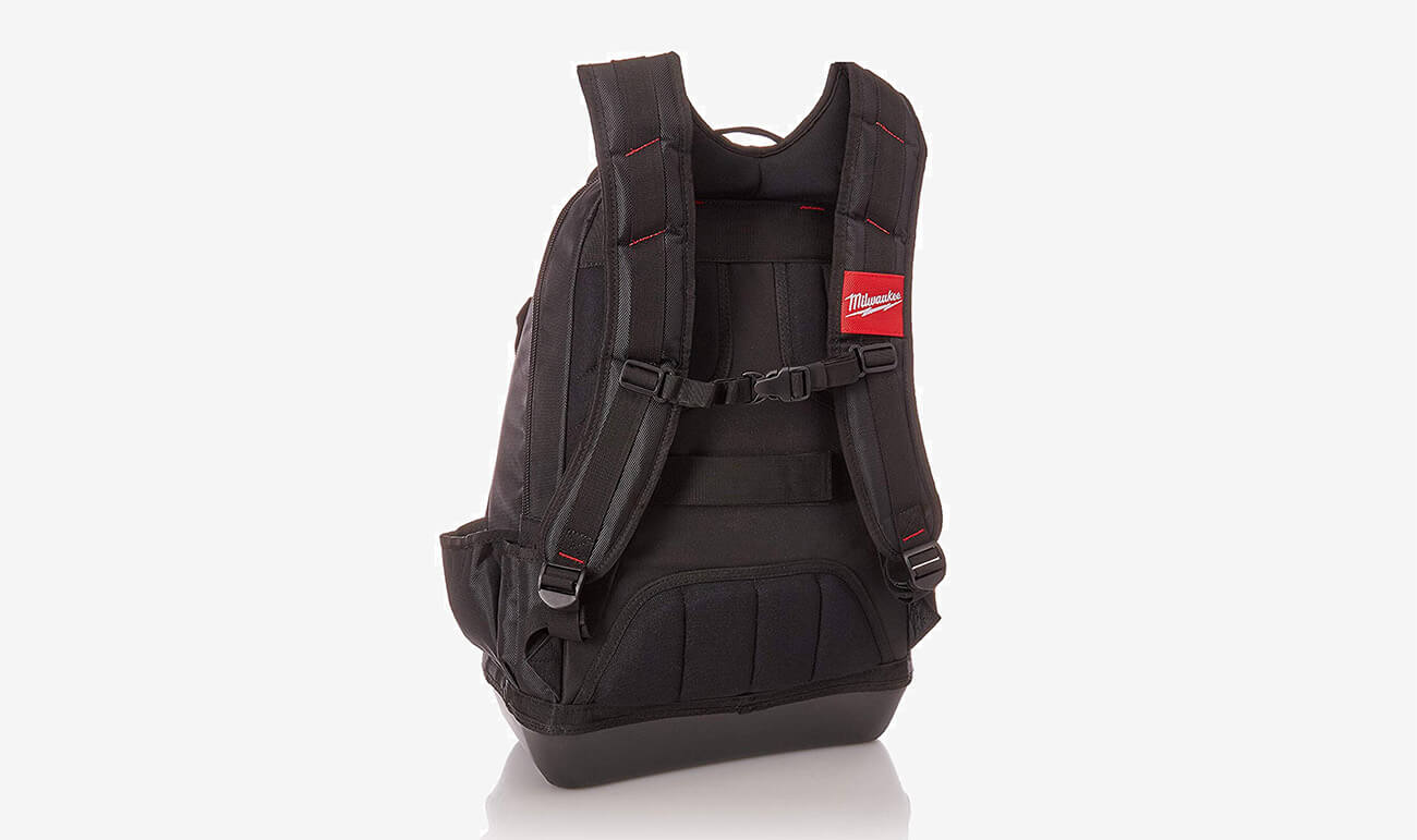 Back of the Milwaukee Jobsite Backpack