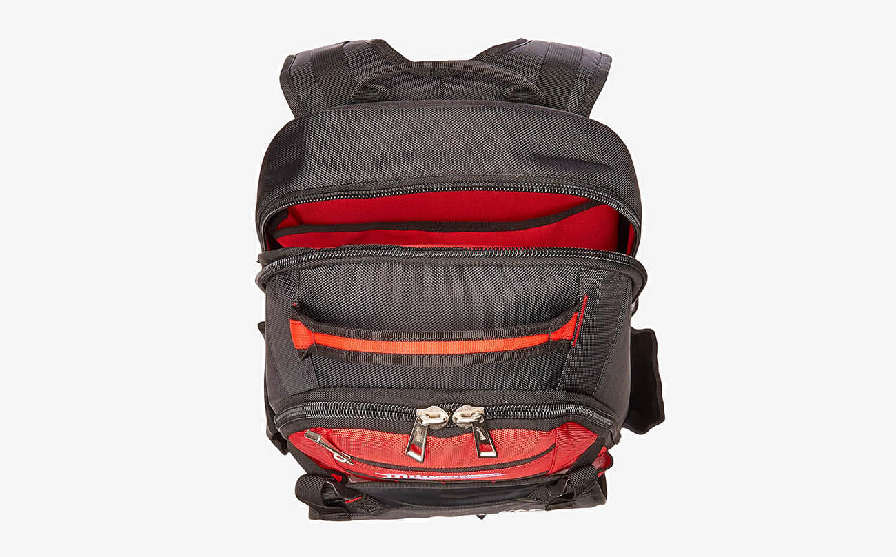 Top of the Milwaukee Jobsite Backpack