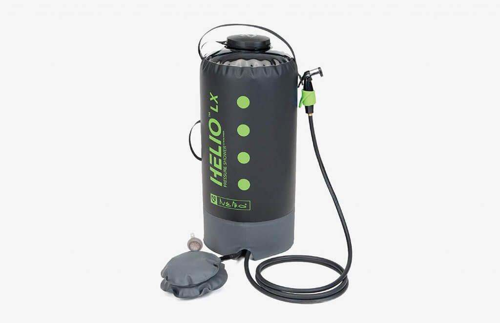Nemo Helio Portable Pressure Shower with Foot Pump