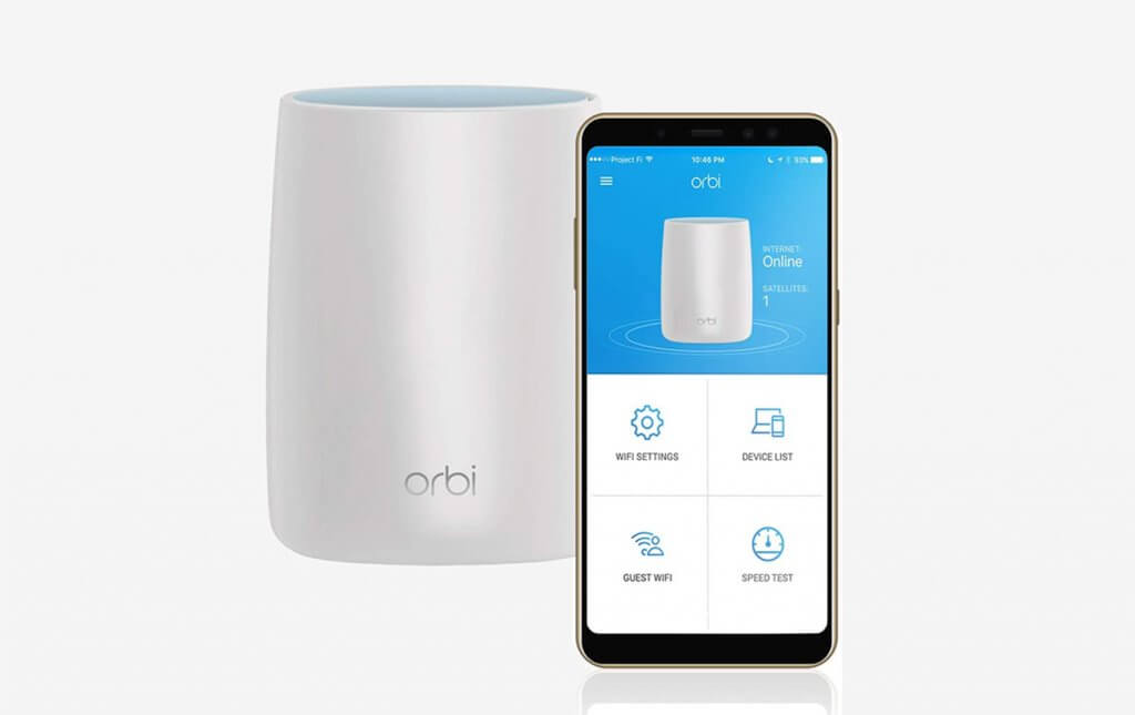 NETGEAR Orbi Tri-band and smartphone