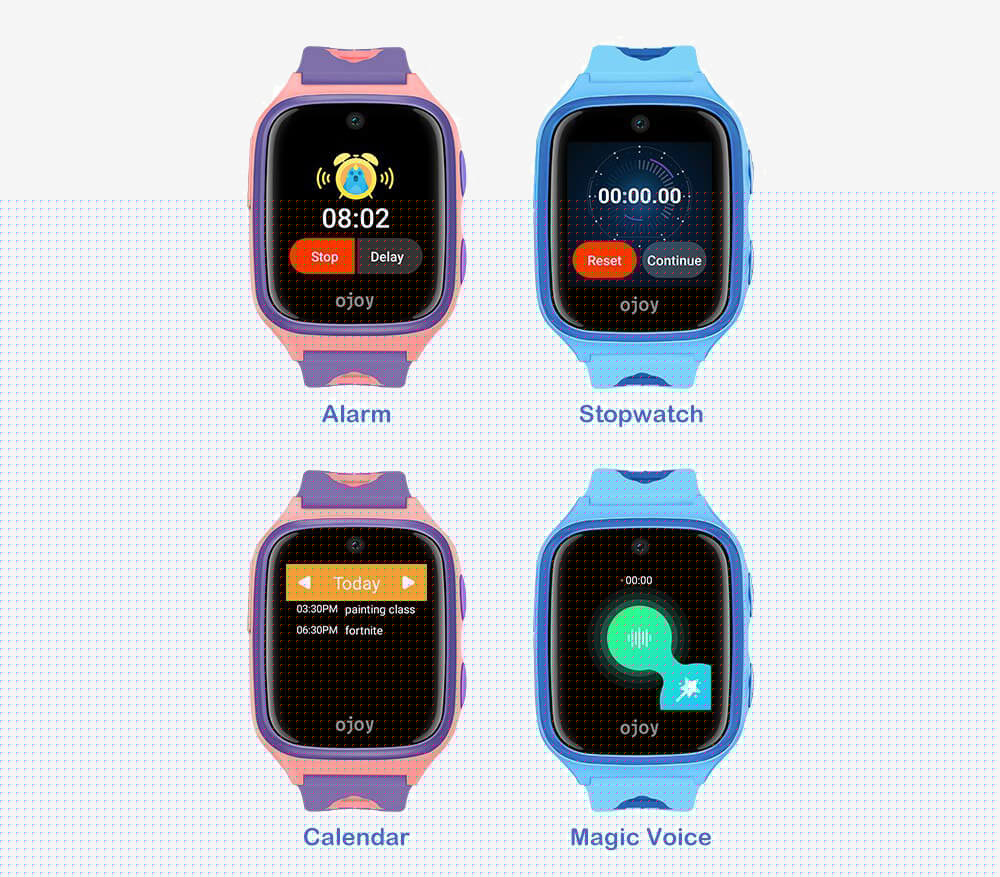 OJOY A1 Smart Watch For Kids color options and functions