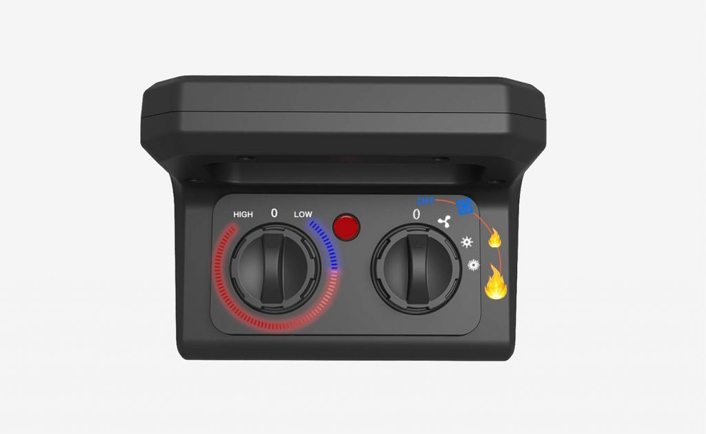 OPOLAR 1500W Ceramic Space Heater controls