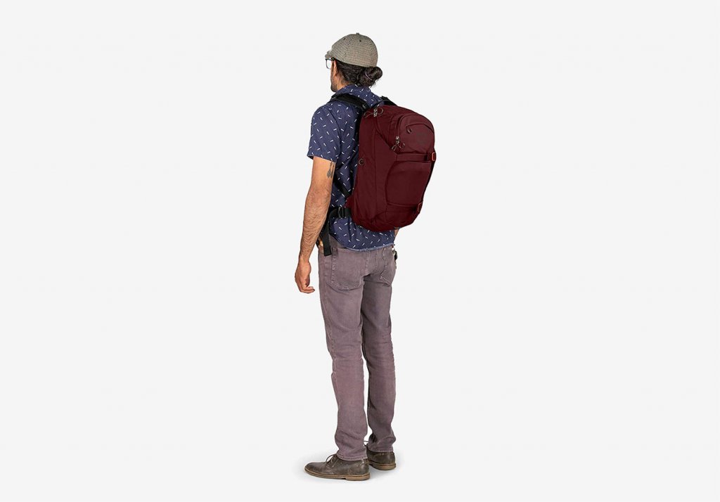Osprey Metron Bike Commuter Backpack worn by student