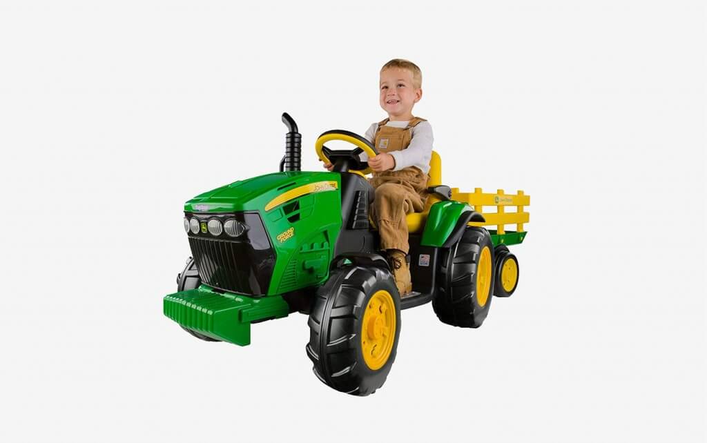 Peg Perego John Deere Ground Force Tractor with Trailer