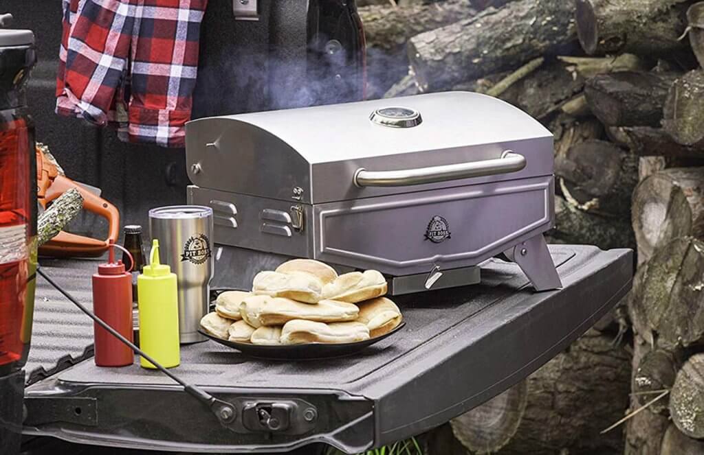 Pit Boss Grills Pit Stop Single-Burner on a camping trip