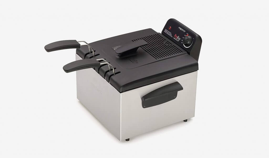 Presto 05466 Stainless Steel Dual Basket Pro Deep Fryer