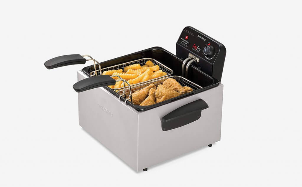 Presto 05466 Stainless Steel Dual Basket and food