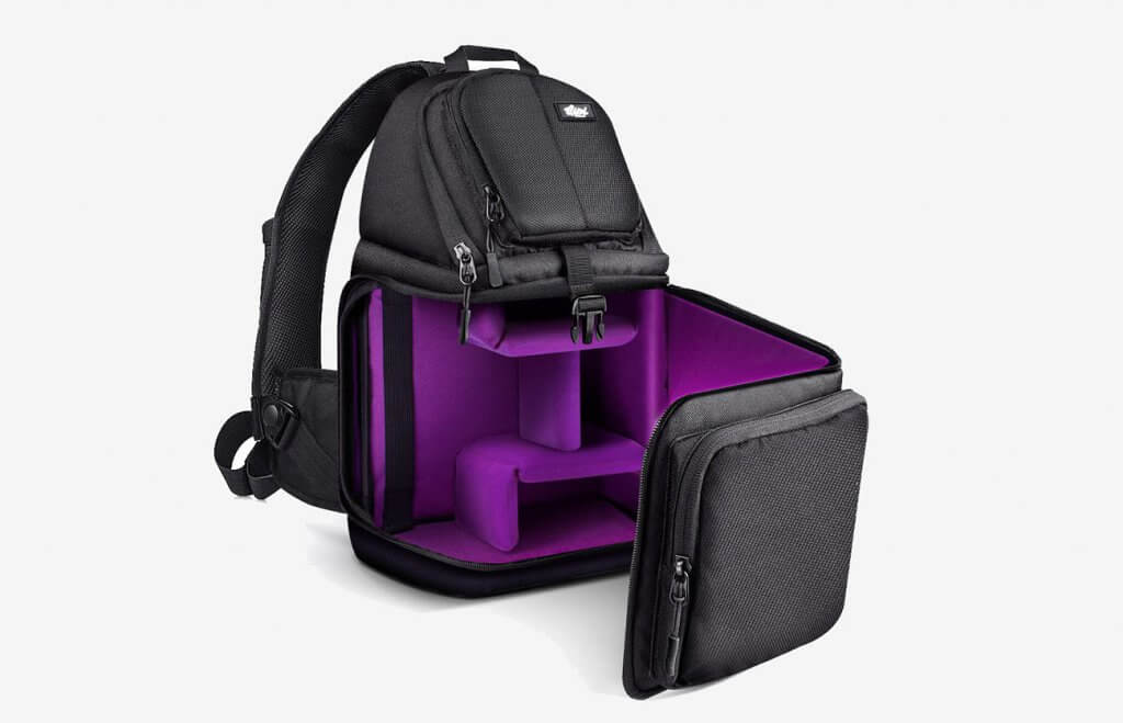 Qipi E00452 Sling Bag Camera Case Backpack