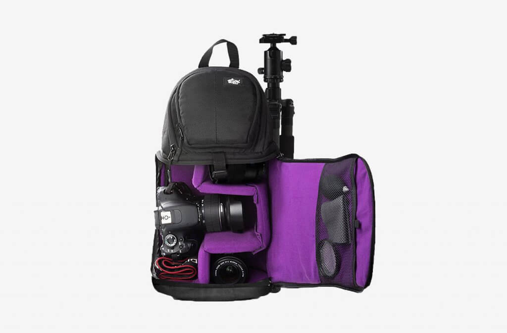 Qipi E00452 Sling Bag Camera Case Backpack open