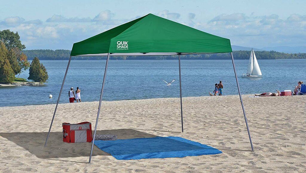 Quik Shade Expedition on the beach