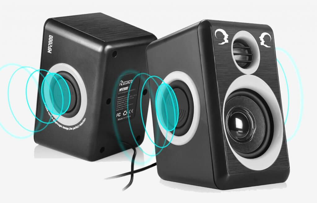 RECCAZR MP2000 Computer Speakers with Surround Sound