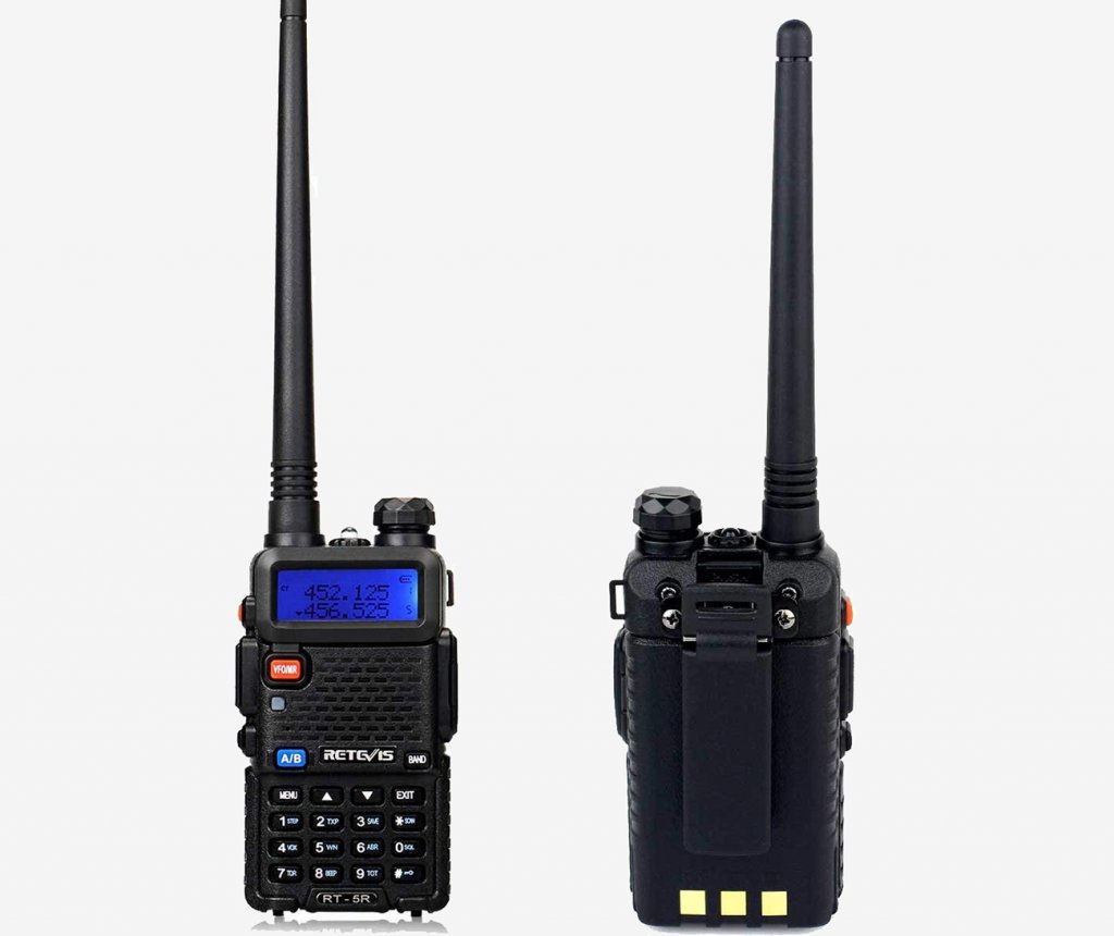 Retevis RT-5R Two-Way Radio 128CH front and back