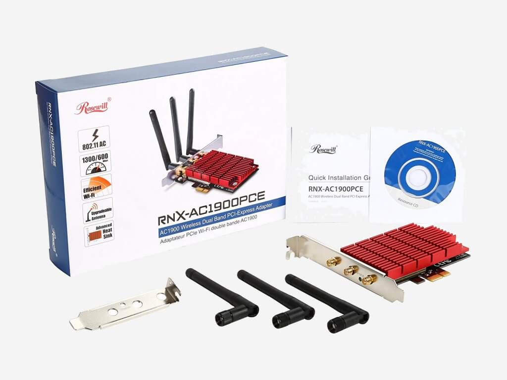 Rosewill RNX AC1900PCE Wireless Adapter packaging