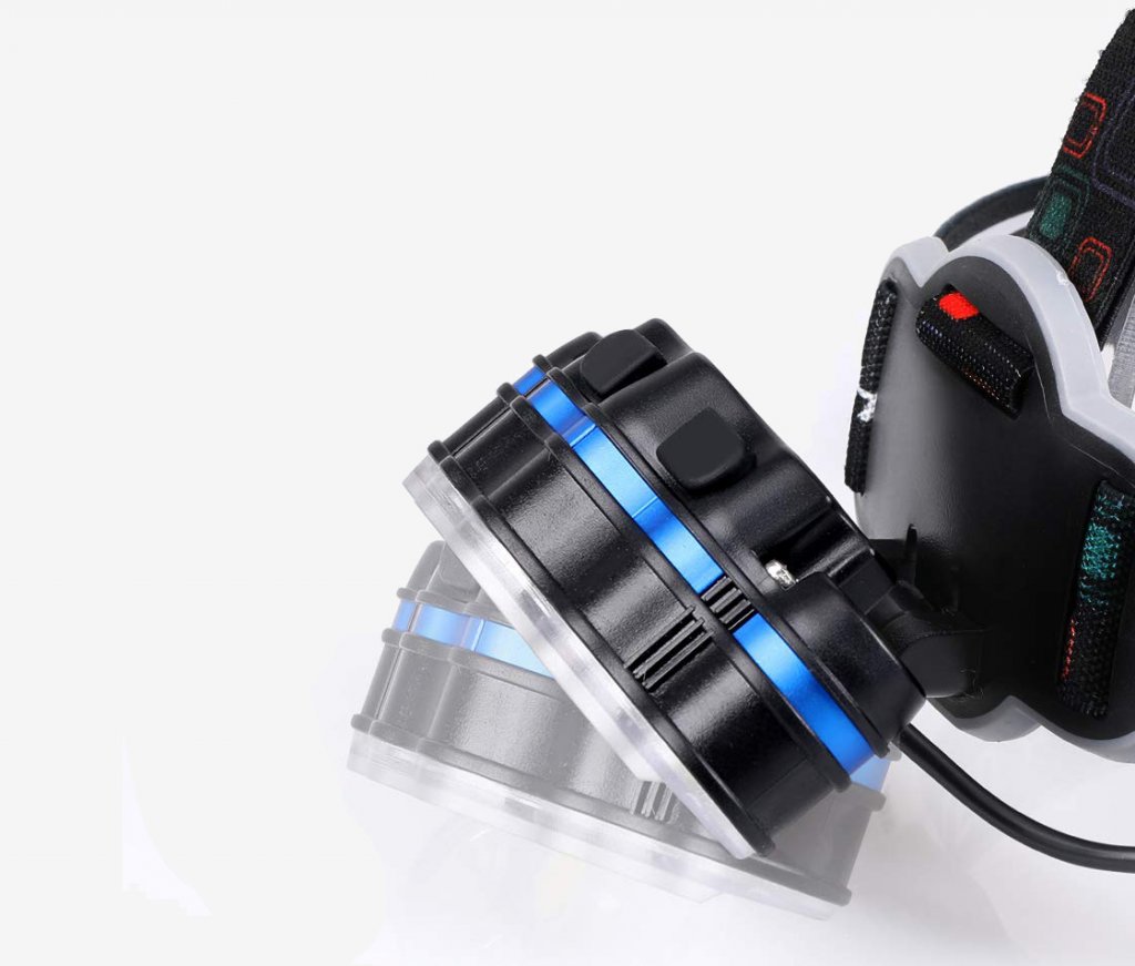 Rotating the light of the 6 MOICO 7-LED Headlamp