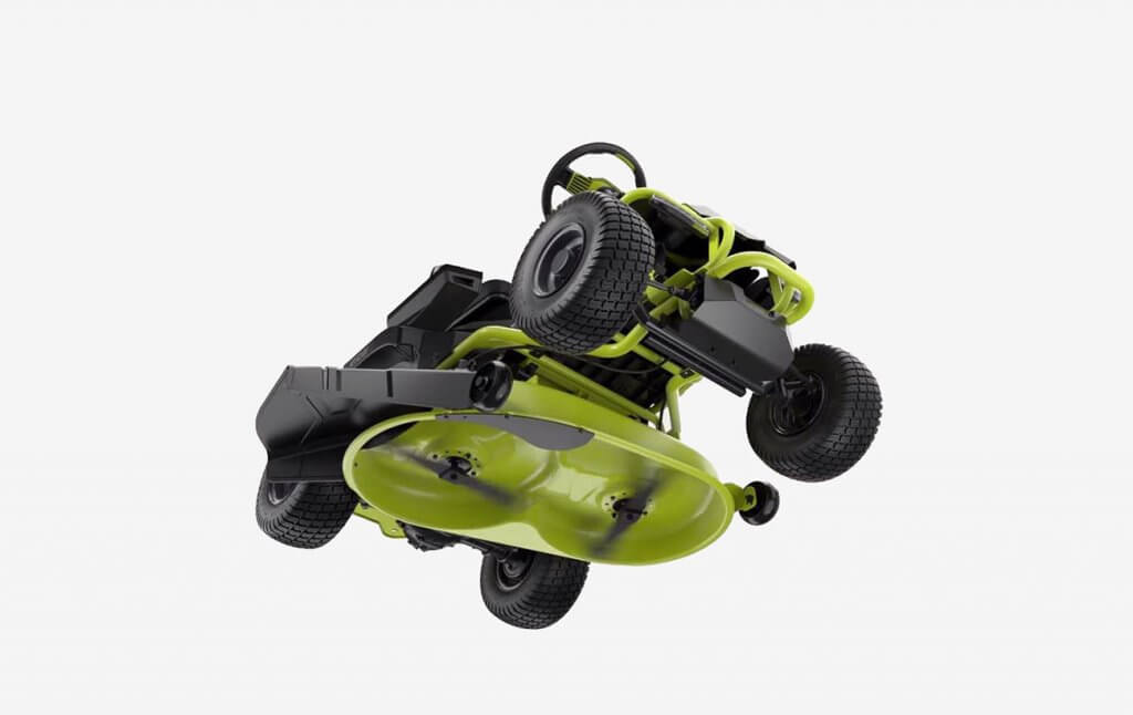 Ryobi 38 inches 100 Ah Battery Electric Mower blades